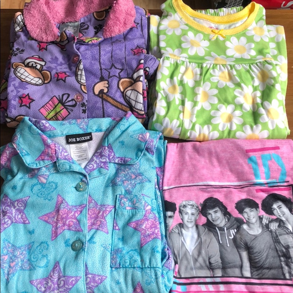Girls pajamas bundle 14/16